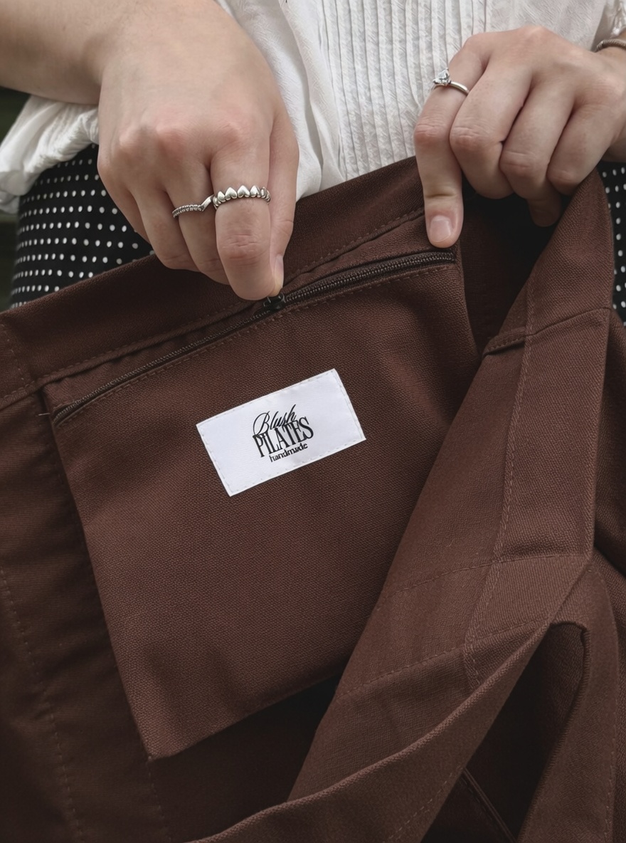 Blush Tote Bag „Chocolate" - obrazek 2